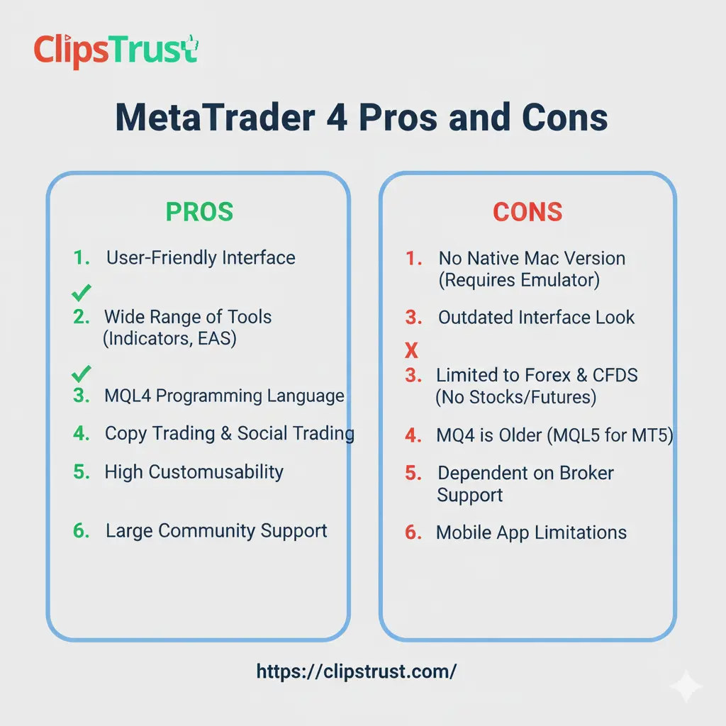 pros and cons of mt4